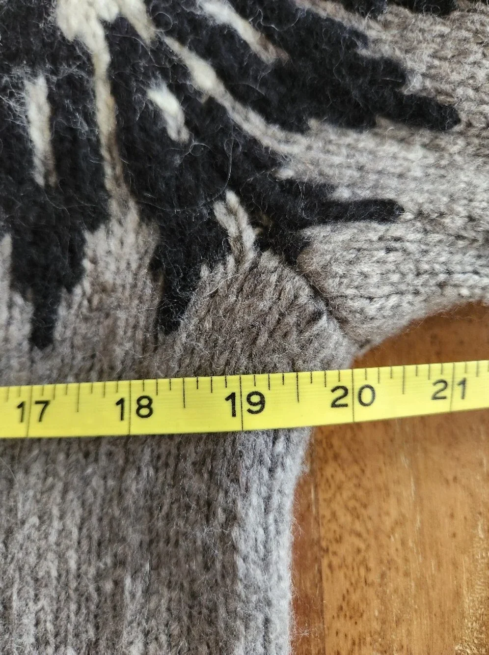 J. Crew Women’s Black, Gray & White Fair Isle Crewneck Wool & Alpaca Sweater XS